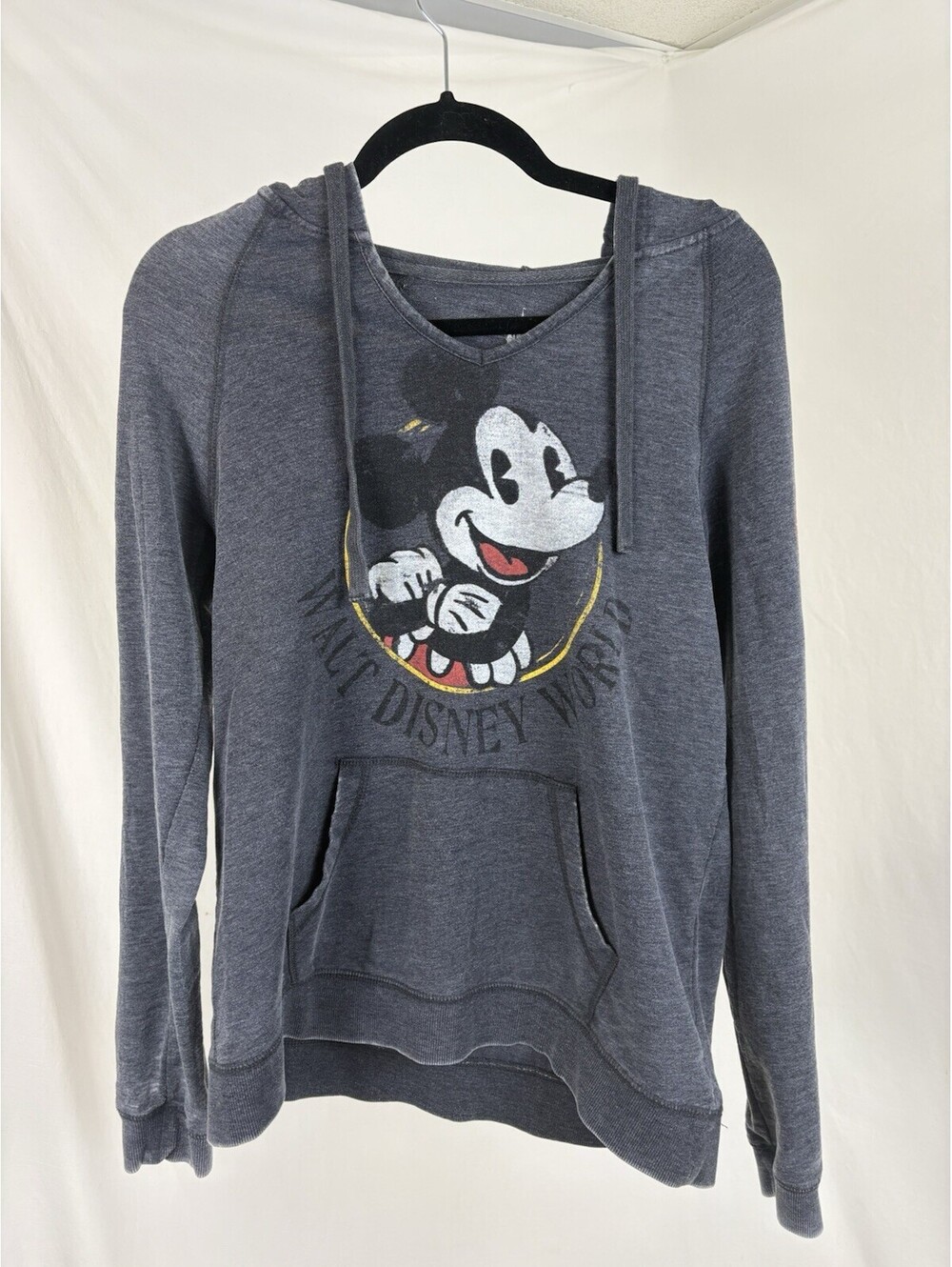 Walt Disney World Mickey Mouse Lightweight Graphic Hoodie Women’s Large L